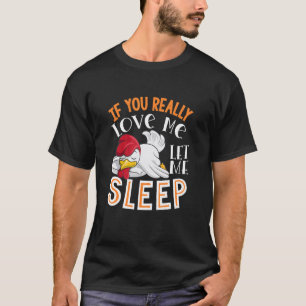 Cute Sleeping Chicken Graphic Women Men Kids Chick T-Shirt