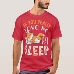 Cute Sleeping Fox Graphic Women Men Kids Fox Lover T-Shirt