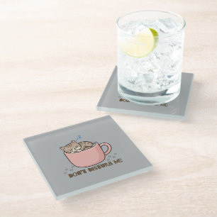 Cute Sleeping Kitten in Teacup coaster