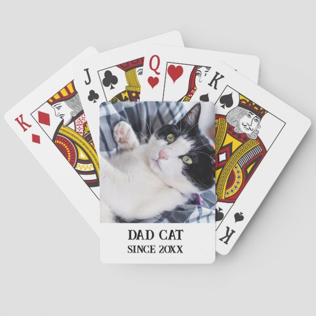 Cute Sleeping Kitten  Playing Cards (Back)