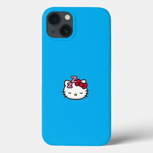 Cute Sleeping Kitty iPhone Case (Back)