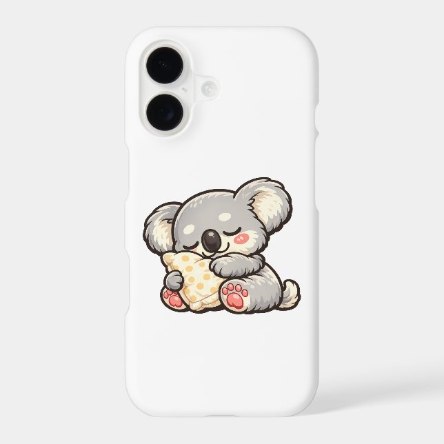 Cute Sleeping Koala with Pillow (Back)