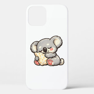Cute Sleeping Koala with Pillow iPhone 12 Case