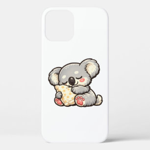 Cute Sleeping Koala with Pillow iPhone 12 Case