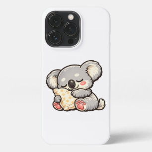 Cute Sleeping Koala with Pillow iPhone 13 Pro Case