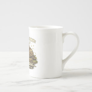 Cute Sleeping Owl Vintage Retro Woodland Animal Bone China Mug