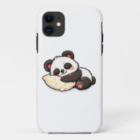 Cute Sleeping Panda with Pillow