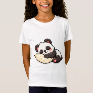 Cute Sleeping Panda with Pillow T-Shirt