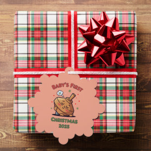 Cute Sleeping Spinning Top   Baby's First  Tree Decoration Card