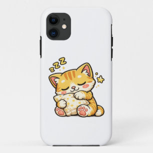 Cute Sleepy Cat Pillow Case-Mate iPhone Case