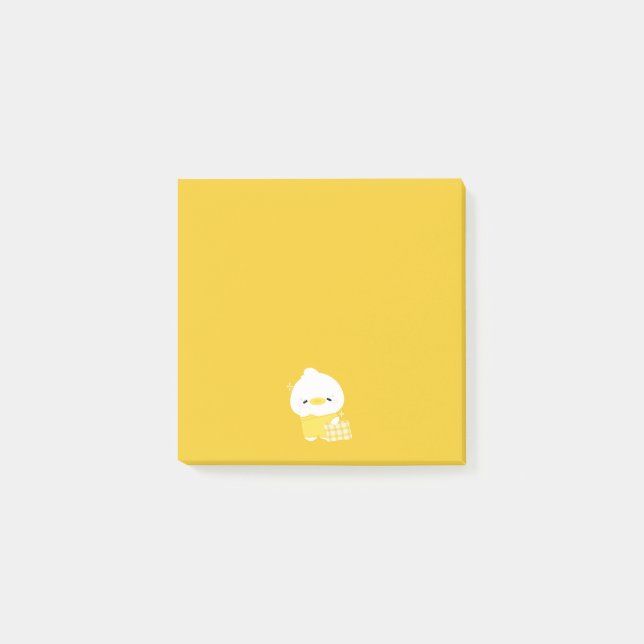 Cute Sleepy Duck Post-it Notes (Front)