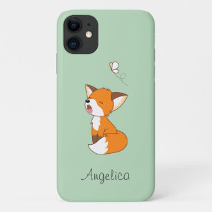 Cute Sleepy Little Fox Case-Mate iPhone Case