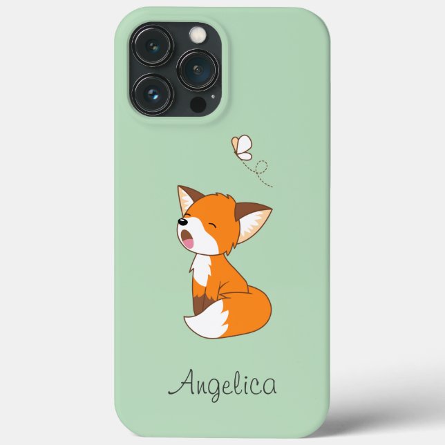 Cute Sleepy Little Fox Case-Mate iPhone Case (Back)