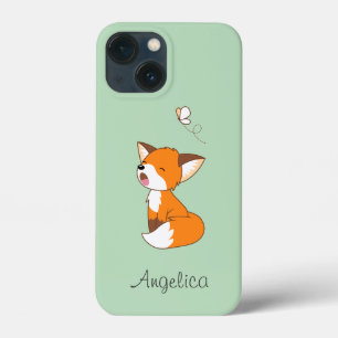 Cute Sleepy Little Fox iPhone 13 Mini Case