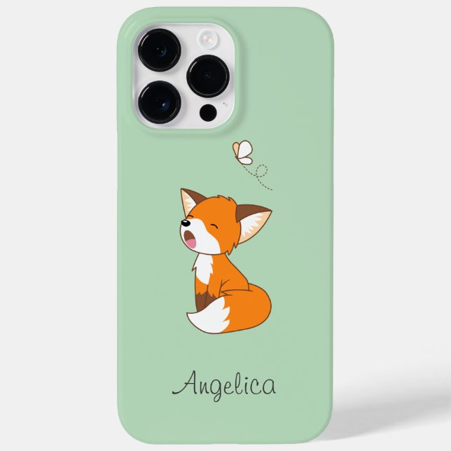 Cute Sleepy Little Fox Case-Mate iPhone Case (Back)