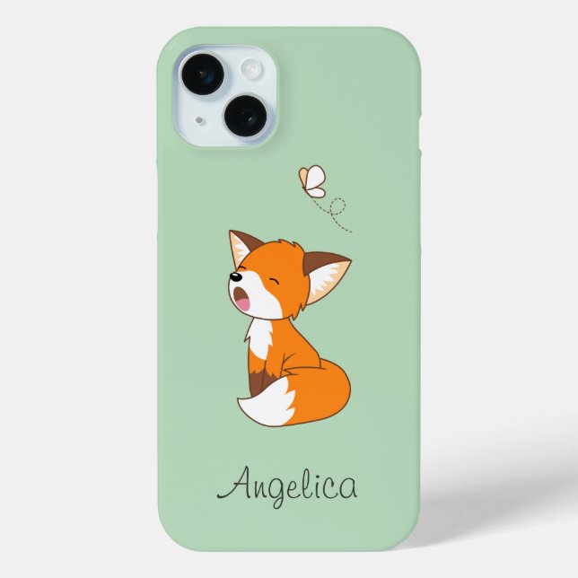 Cute Sleepy Little Fox Case-Mate iPhone Case (Back)