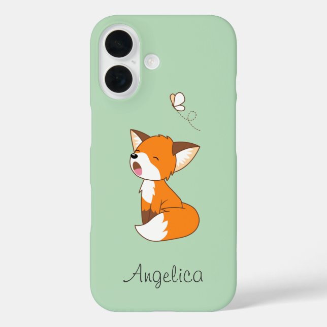 Cute Sleepy Little Fox Case-Mate iPhone Case (Back)