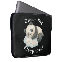Cute Sleepy Panda on Cloud Watercolor