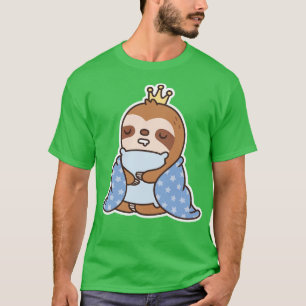 Cute Sleepy Sloth King Of Naps Funny T-Shirt