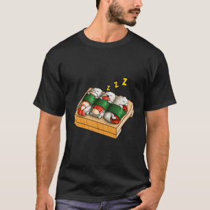 Cute Sleepy Sushi Kawaii Funny Japanese Sushi Food T-Shirt