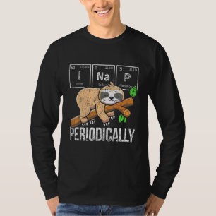 Cute Sloth Animal Periodic Table Science Chemist C T-Shirt