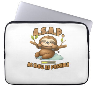 Cute Sloth ASAP � As Slow As Possible Classic T-Sh Laptop Sleeve