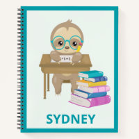 Cute Sloth at School Personalised