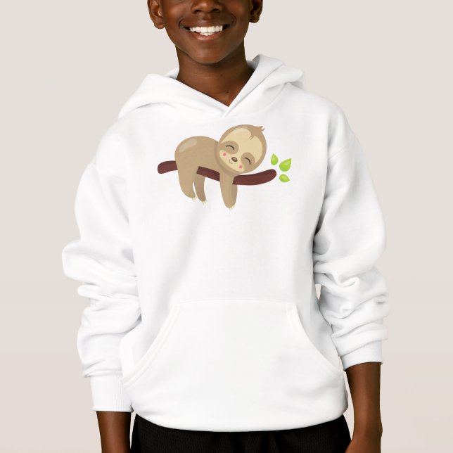 Cute Sloth, Baby Sloth, Lazy Sloth, Sleeping Sloth (Front)