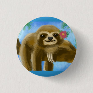 Cute Sloth Badge