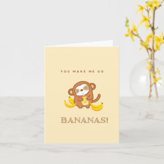 Cute Sloth Banana Milk Card