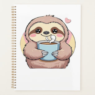 Cute Sloth Coffee Lover Shirt � Funny Fuelled by C Planner