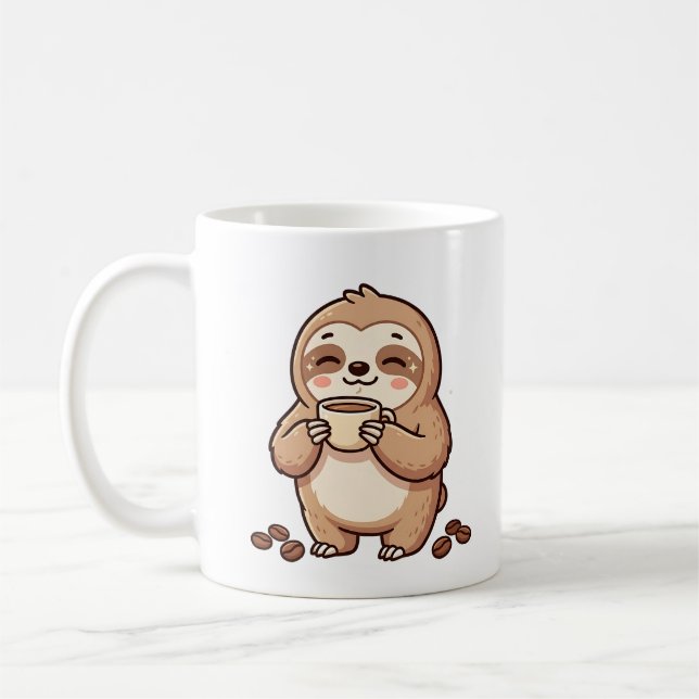 Cute Sloth Coffee Mug (Left)