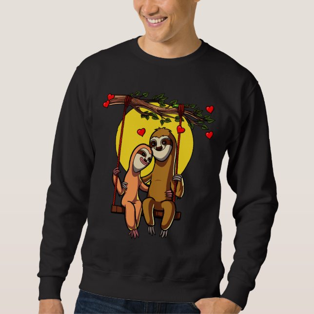Cute Sloth Couple Sweatshirt (Front)