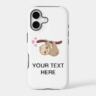 Cute sloth custom text