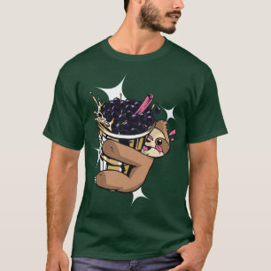 Cute Sloth For Bubble Tea Lovers  T-Shirt