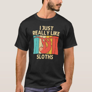 Cute Sloth For Men Women Giant Sloth Sloths Vinta T-Shirt