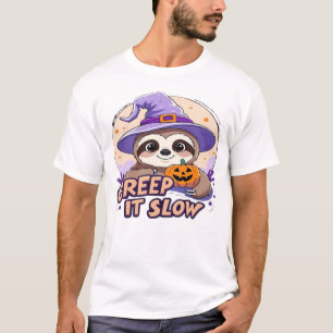 Cute Sloth Halloween Shirt � Funny Creep It Slow W