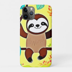 Cute Sloth Hanging on a Tree Branch Case-Mate iPhone Case