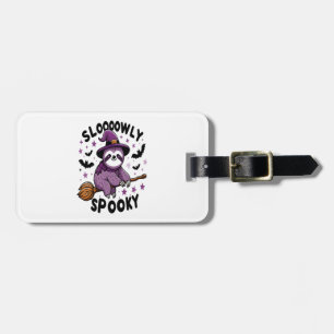 Cute Sloth Happy Halloween (2) Luggage Tag
