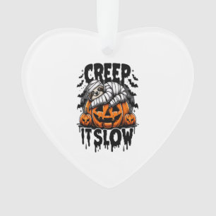 Cute Sloth Happy Halloween Ornament