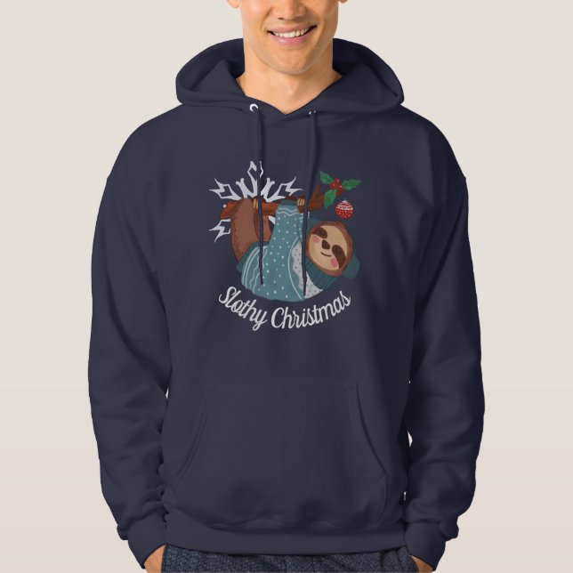 Cute Sloth in Sweater for a Slothy Christmas (Front)