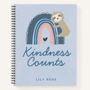 Cute Sloth Kid's Personalised  Notebook
