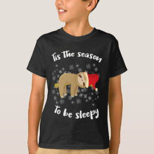 Cute Sloth Lazy Christmas Sleepy Gift T-Shirt