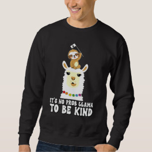 Cute Sloth Llama Anti Bullying Kids Girls UNITY DA Sweatshirt