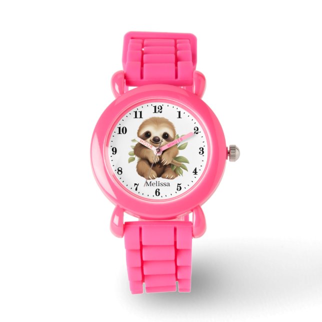 Cute sloth lovers add name  watch (Front)