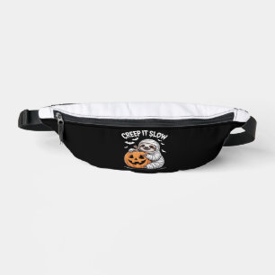 Cute Sloth Lovers Funny Halloween Pumpkin Essentia Bum Bags