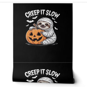 Cute Sloth Lovers Funny Halloween Pumpkin Essentia Wallpaper