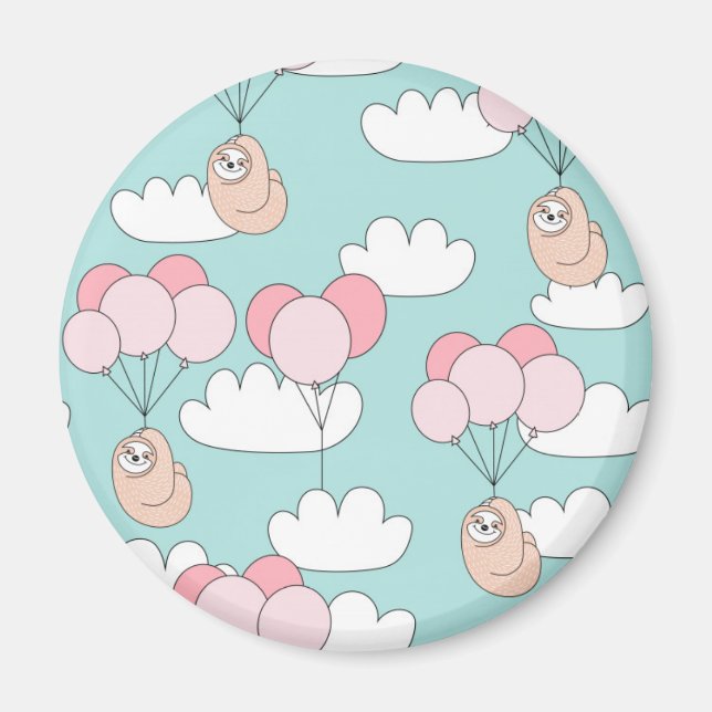 Cute Sloth Magnet (Front)