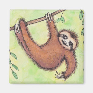 Cute Sloth Magnet