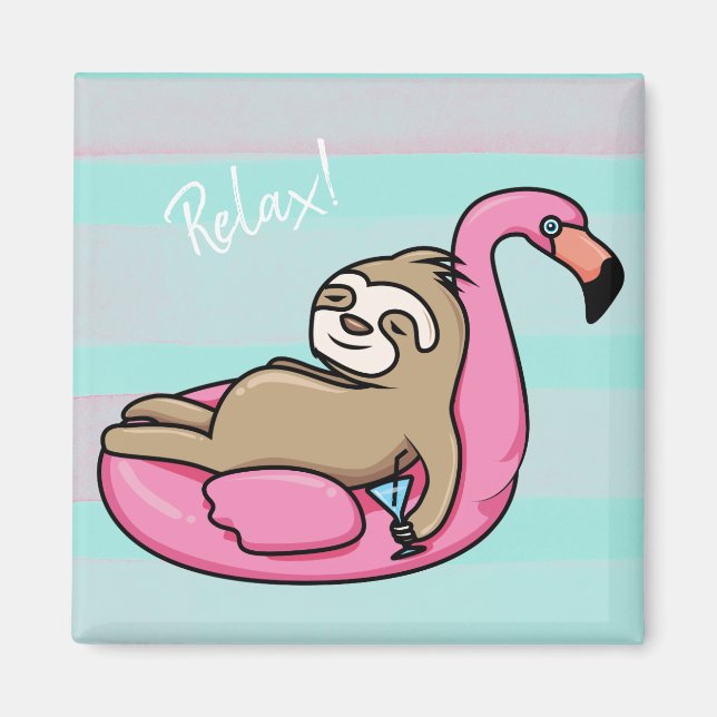 Cute Sloth Magnet (Front)